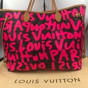Louis Vuitton Sprouse Pink Graffiti GM Neverfull